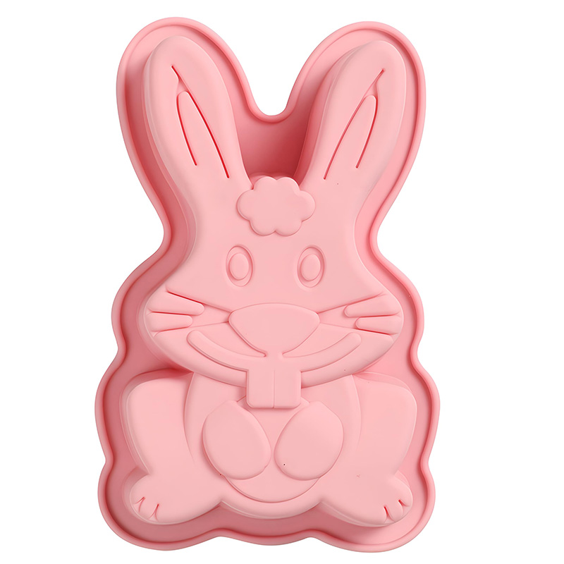 Bunny Cake Mold - 부활절 토끼 초콜릿 실리콘 몰드, 3D