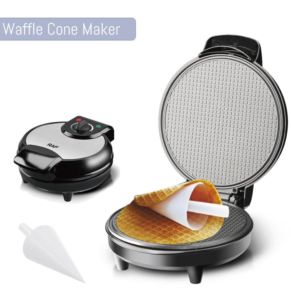 Waffle Cone Maker - 브라우닝 제어 기능이 있는 전기 와플