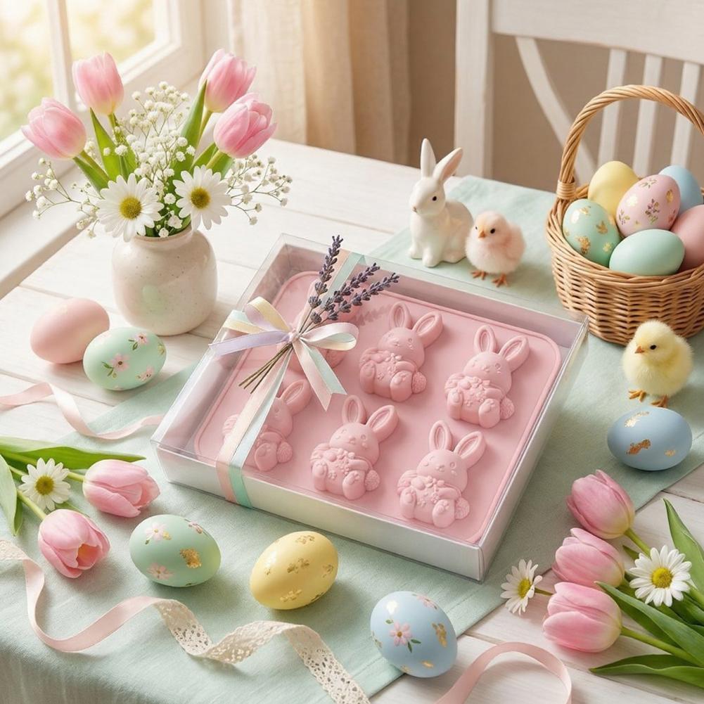 Bunny Cake Mold - 부활절 아이스 트레이 몰드 부활절 토끼