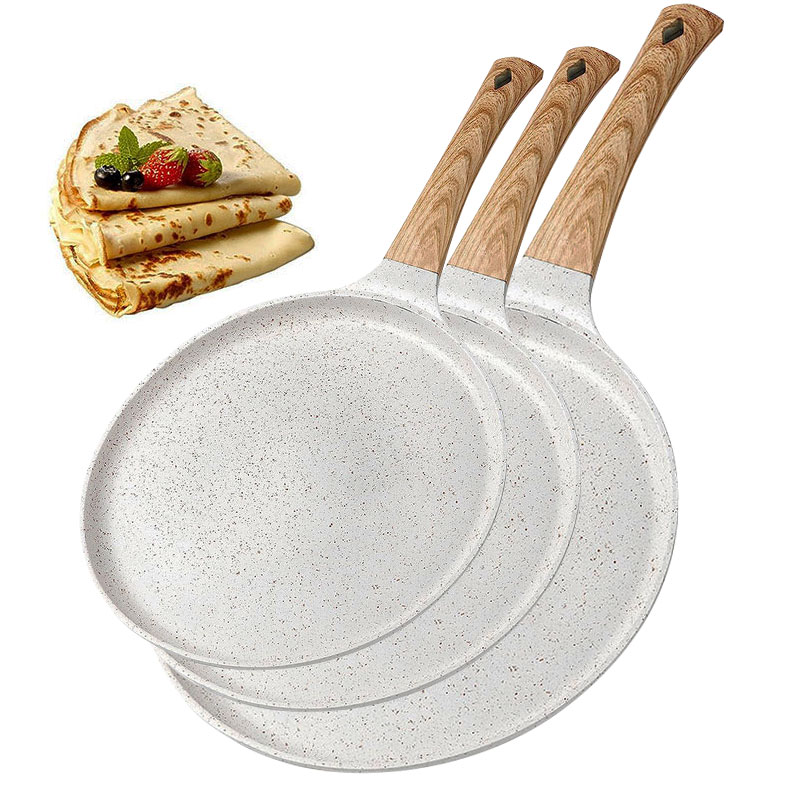 Mini Pancake Griddle - 20/24/28cm 논스틱 크레페 계란 프라이팬 피자