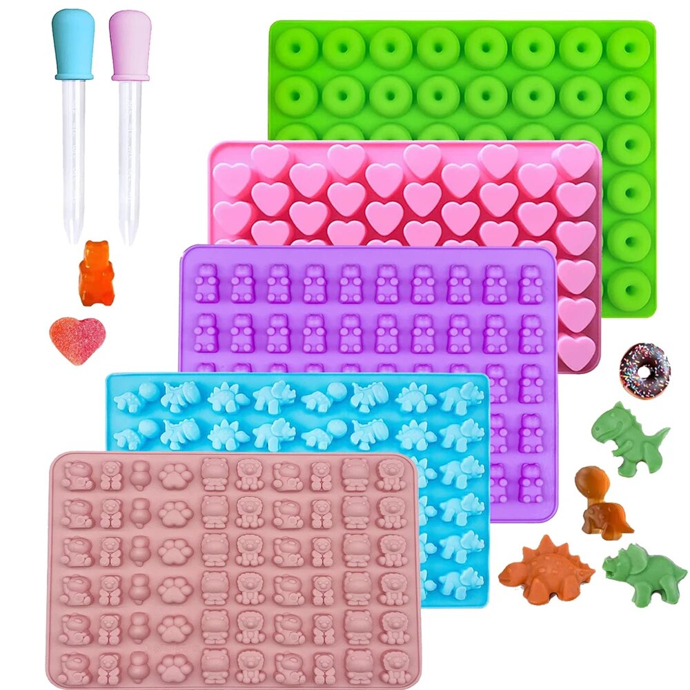 Donut Mold Silicone - 구미 베어 몰드 실리콘 미니 초콜릿