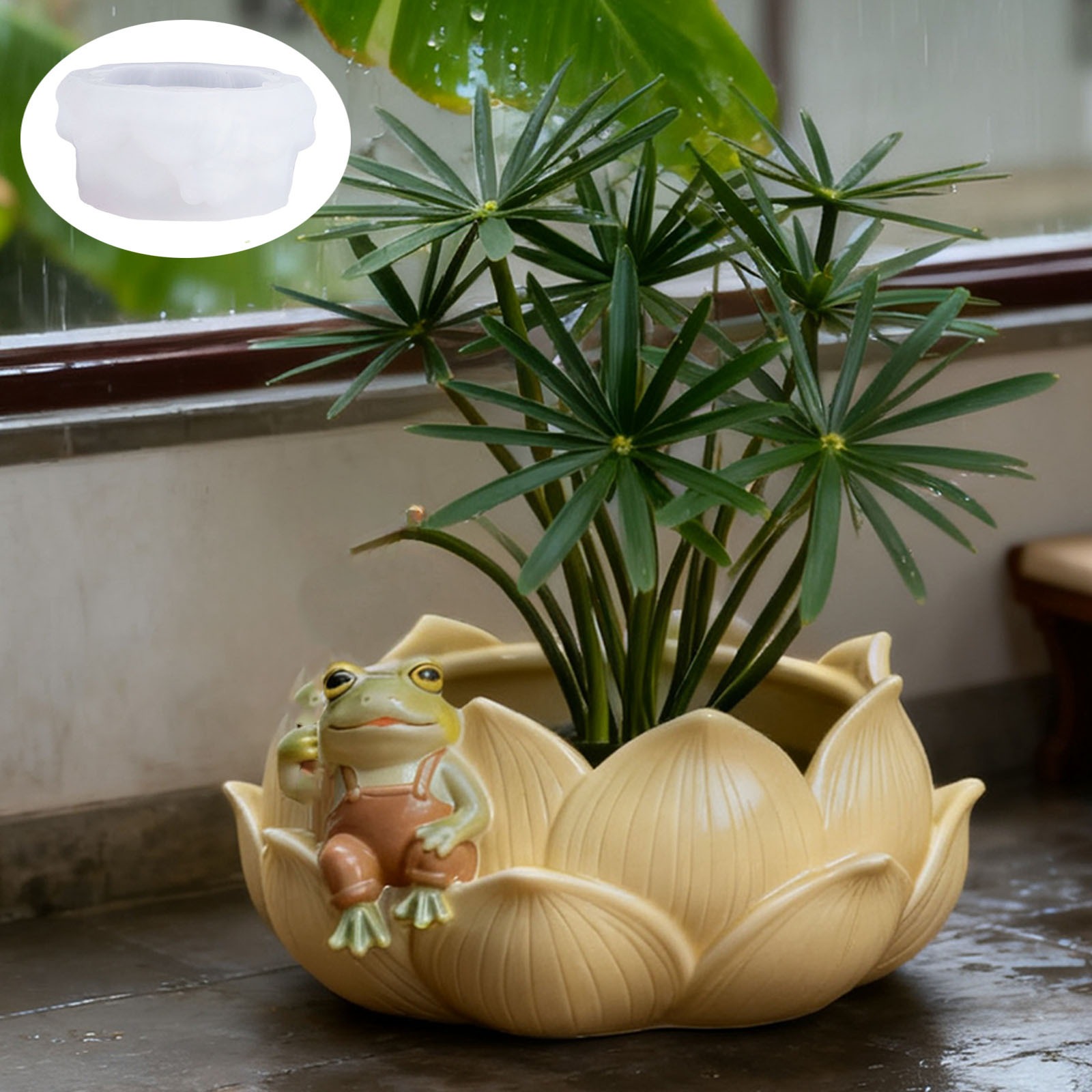 Potsticker Mold - 식물 화분 금형 유연한 실리콘 보관