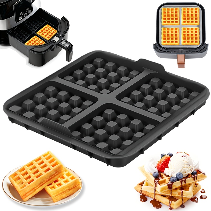 Egg Waffle Pan - 사각 와플 몰드, 에어프라이어용 논스틱 베이킹