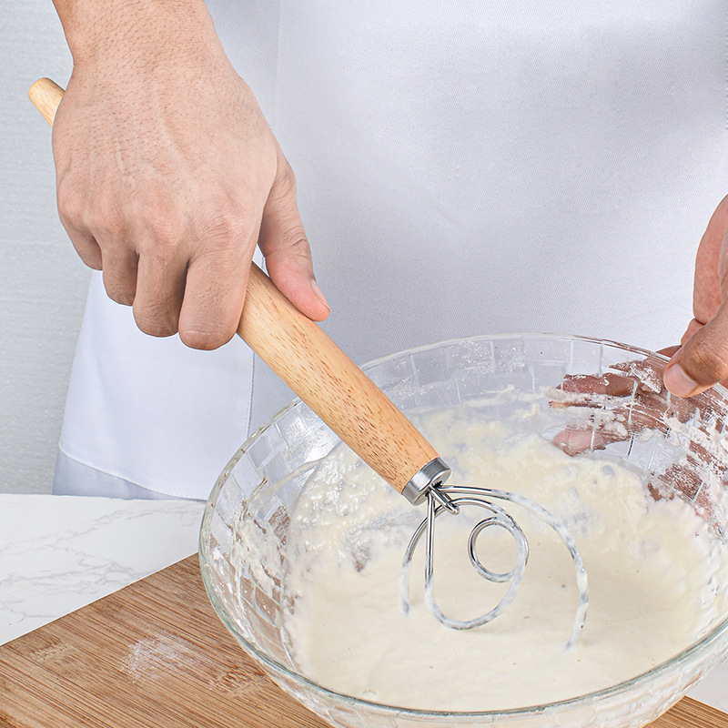 Danish Pancake Pan - 13 인치 오크 핸들 우유 베이킹