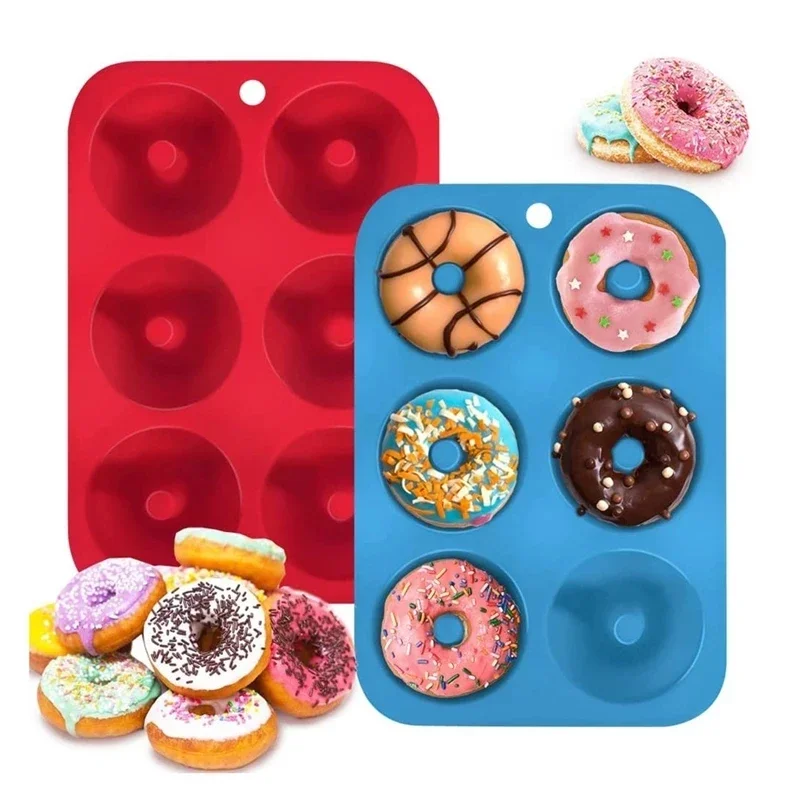 Donut Mold Silicone - 1/2pcs 실리콘 머핀 도넛 금형 6