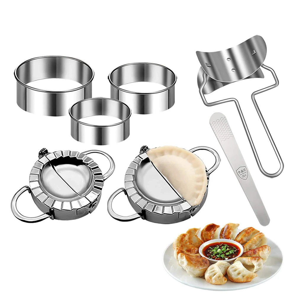 Dumpling Press Set - 스테인레스 스틸 만두 금형 만두 제조기