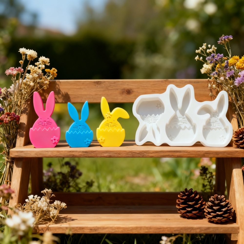 Bunny Cake Mold - DIY 부활절 장식 레진 토끼 실리콘