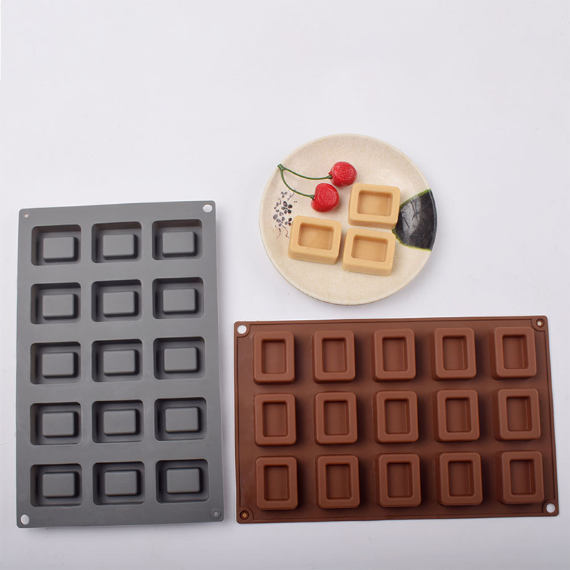 Donut Mold Silicone - 사각 도넛 실리콘 케이크 틀 베이킹