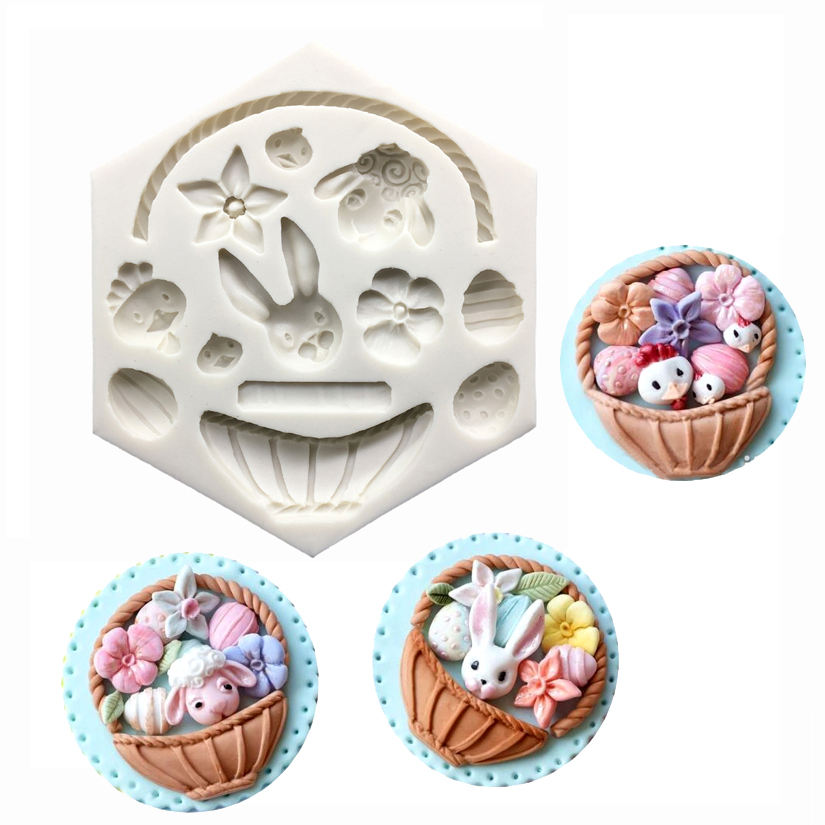 Bunny Cake Mold - 부활절 토끼 실리콘 몰드 퐁당 케이크