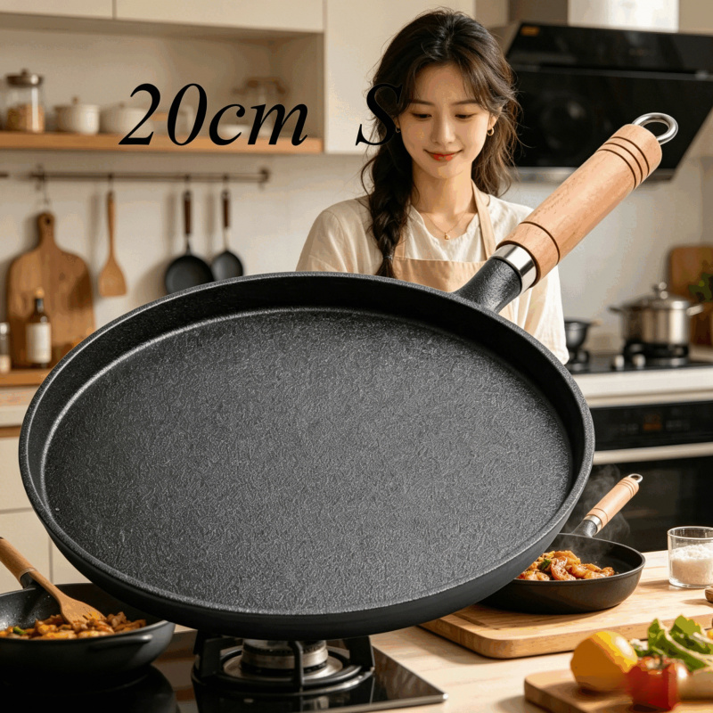 Cast Iron Corn - 20cm 주철 프라이팬 나무 손잡이 –