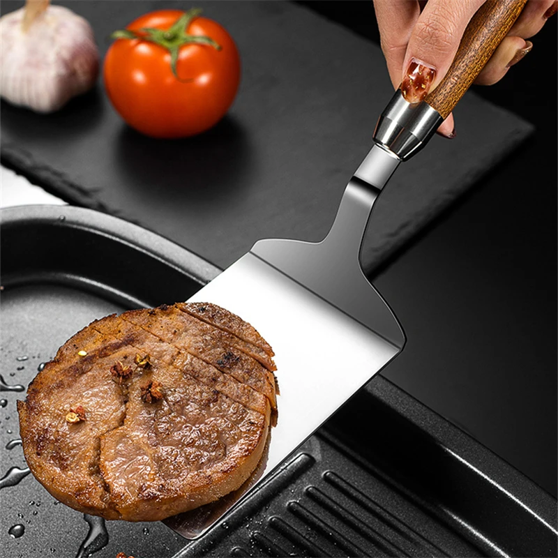 스테인레스 스틸 스퀘어 헤드 스테이크 요리 주걱 피자  - Okonomiyaki Spatula 리뷰 및 가격