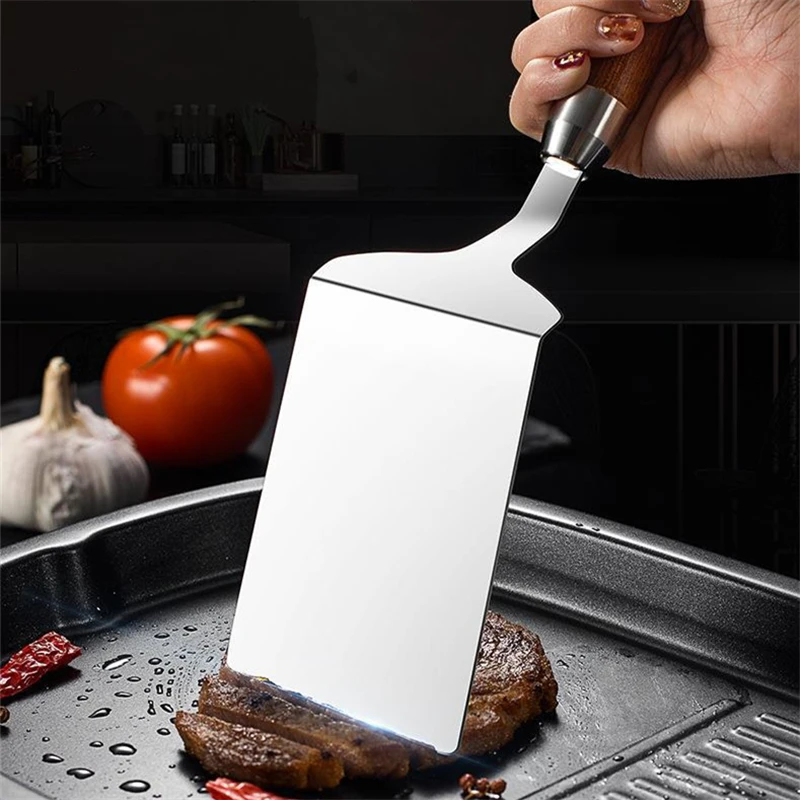 스테인레스 스틸 스퀘어 헤드 스테이크 요리 주걱 피자  - Okonomiyaki Spatula 리뷰 및 가격