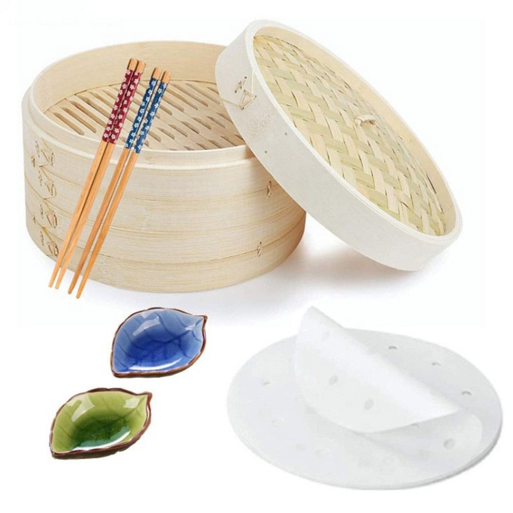 중국식 찜기, 뚜껑이 있는 대나무 찜기, 바오 번, 만 - Bao Steamer Bamboo 리뷰 및 가격