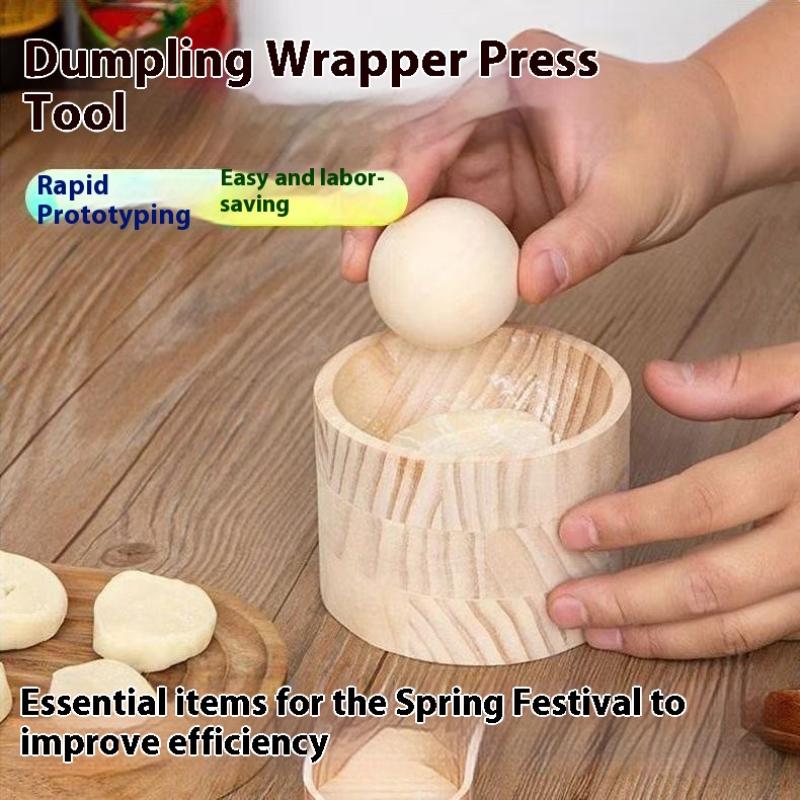 1세트 나무 만두 제조기 - 수동 반죽 프레스 도구 | - Dumpling Press Set 리뷰 및 가격