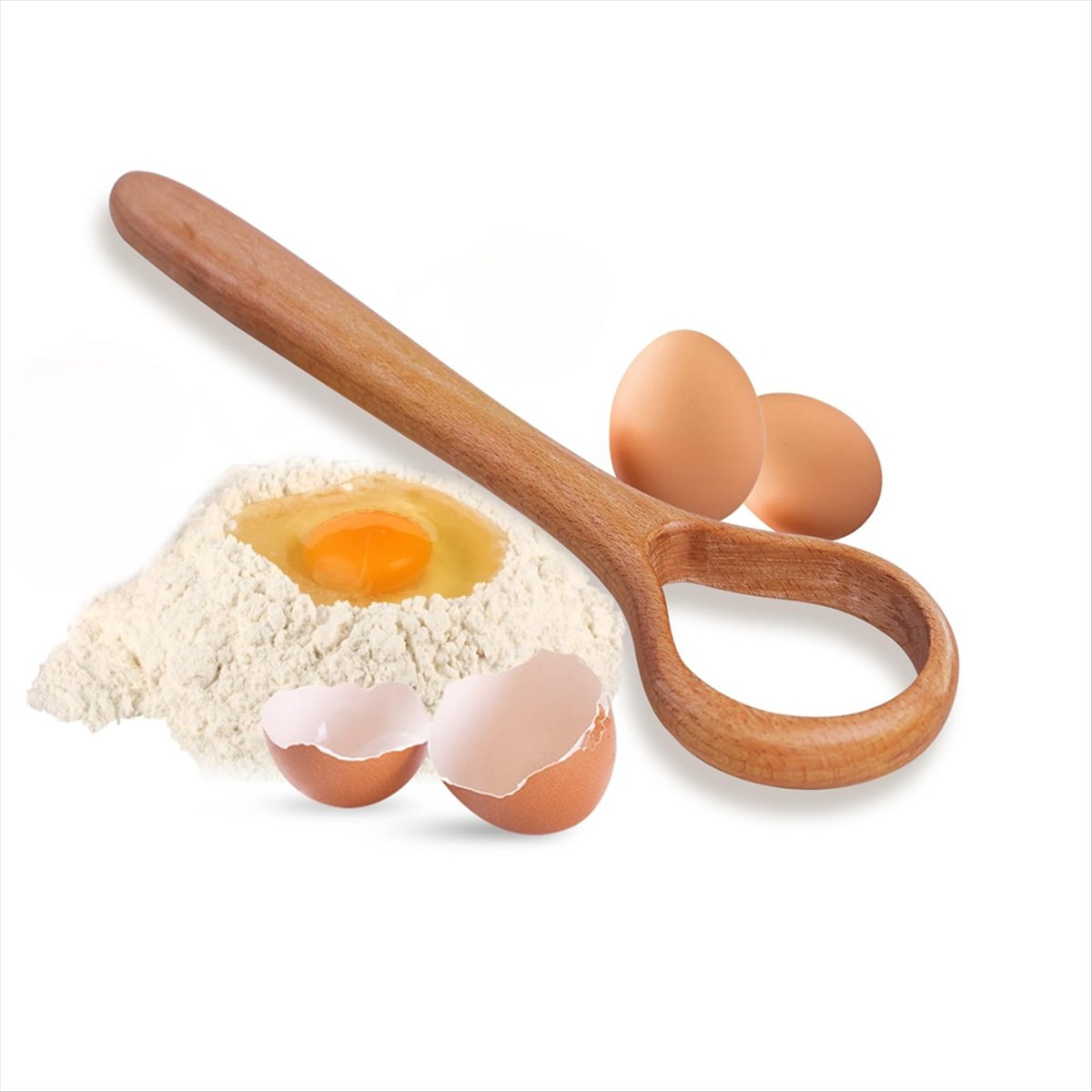 *ESTR 덴마크 반죽 거품기 - 13인치 나무 손잡이 - Danish Pancake Pan 리뷰 및 가격