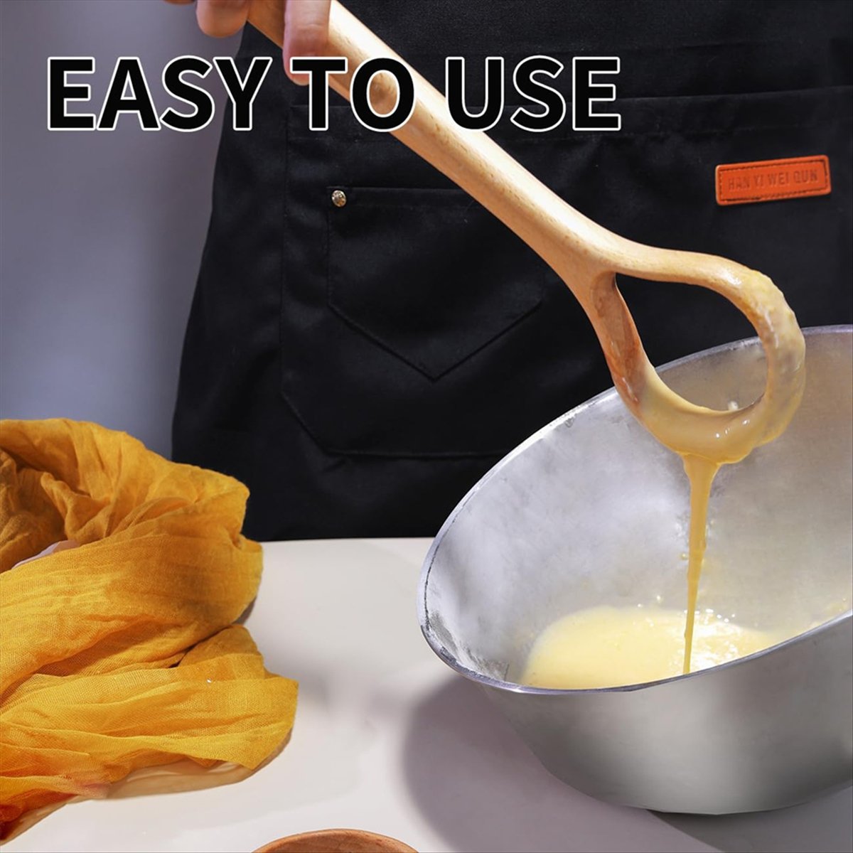 *ESTR 덴마크 반죽 거품기 - 13인치 나무 손잡이 - Danish Pancake Pan 리뷰 및 가격