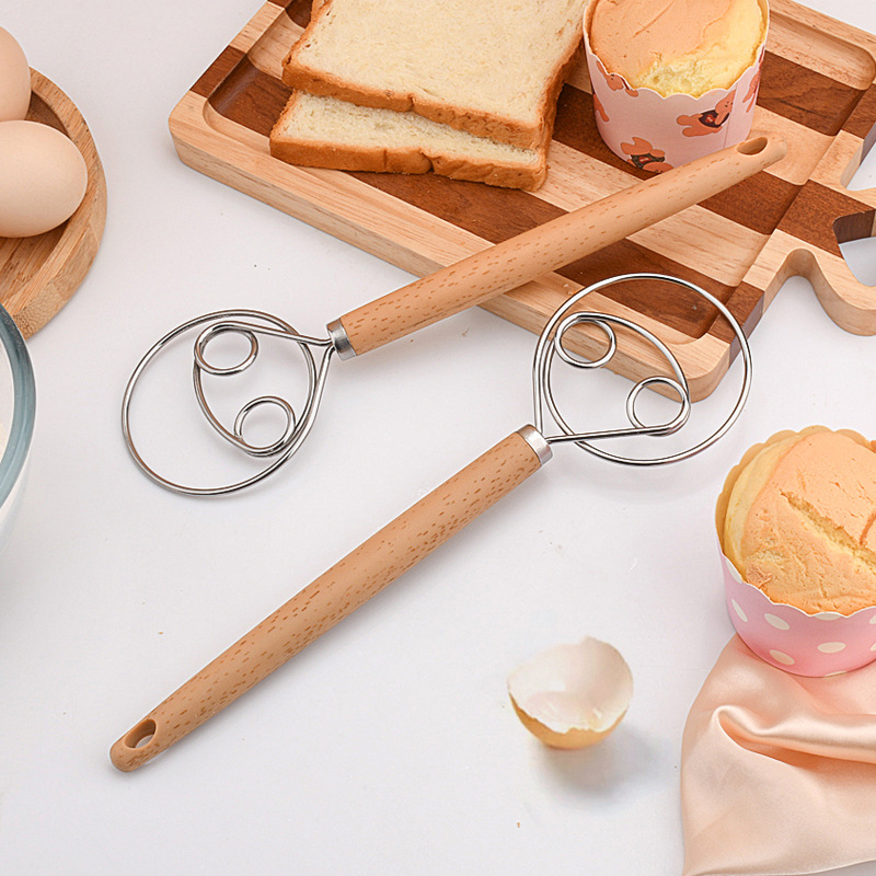 10인치 스테인리스 스틸 반죽 거품기(나무 손잡이 포함 - Danish Pancake Pan 리뷰 및 가격