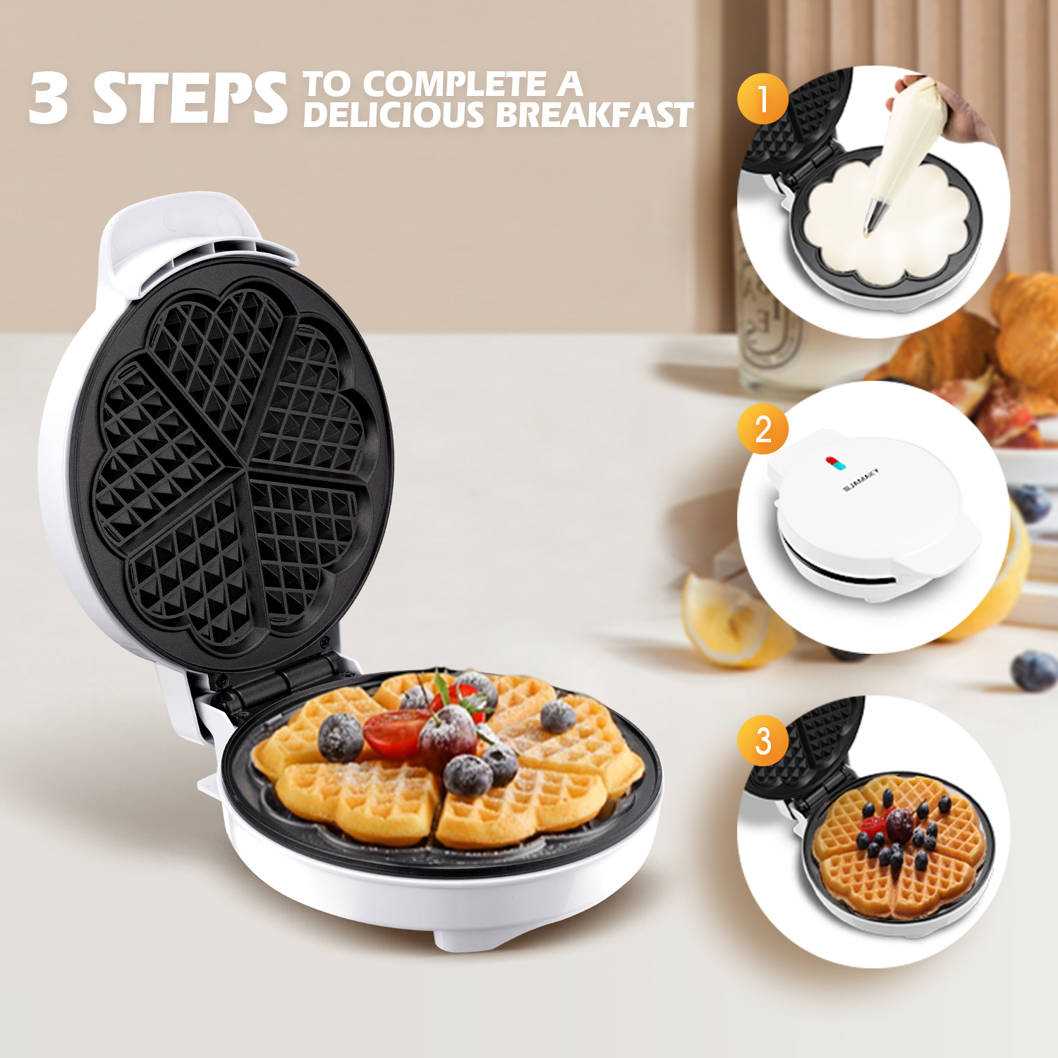 미니 전기 와플 메이커, 아침 식사 와플 몰드, 에그  - Egg Waffle Pan 리뷰 및 가격