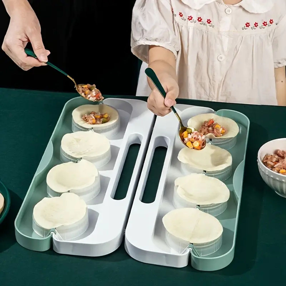 DIY 만두 제조기 8 그리드 프레스 라비올리 반죽 과 - Dumpling Press Set 리뷰 및 가격