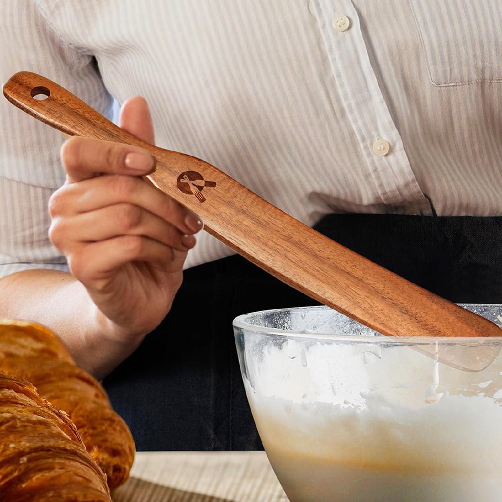 나무 젓가락, 좁은 병 스크레이퍼, 나무 주걱, 스푼, - Okonomiyaki Spatula 리뷰 및 가격