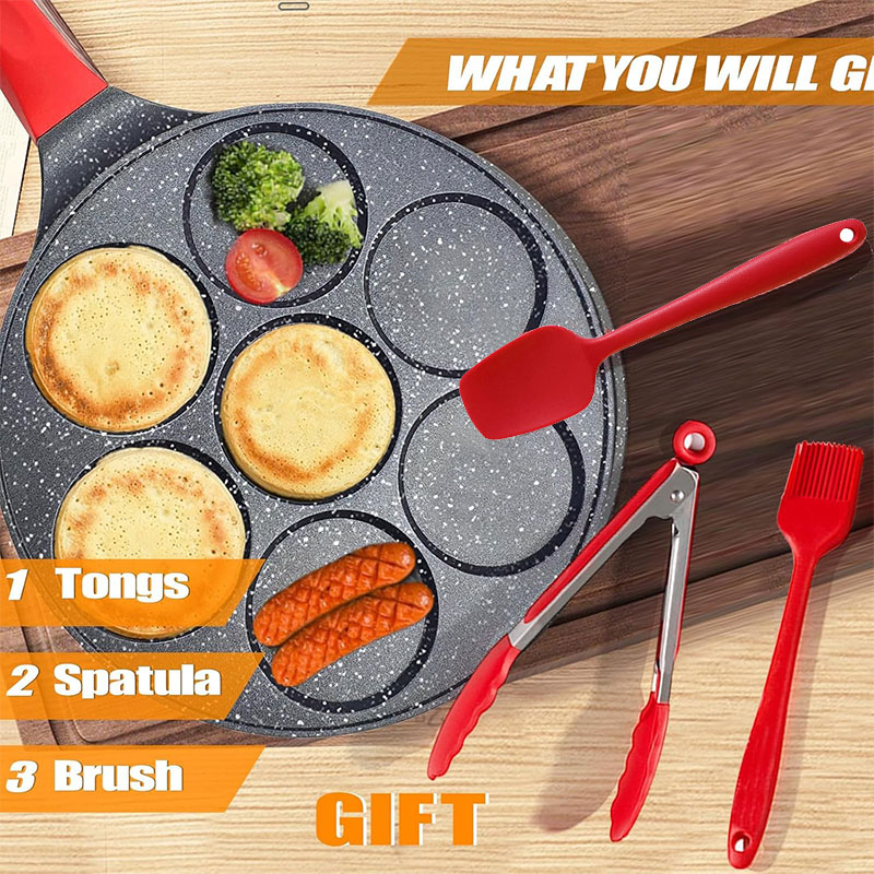 7컵 오믈렛 미니 팬케이크 쿠커 팬 아침식사 논스틱 팬 - Mini Pancake Griddle 리뷰 및 가격