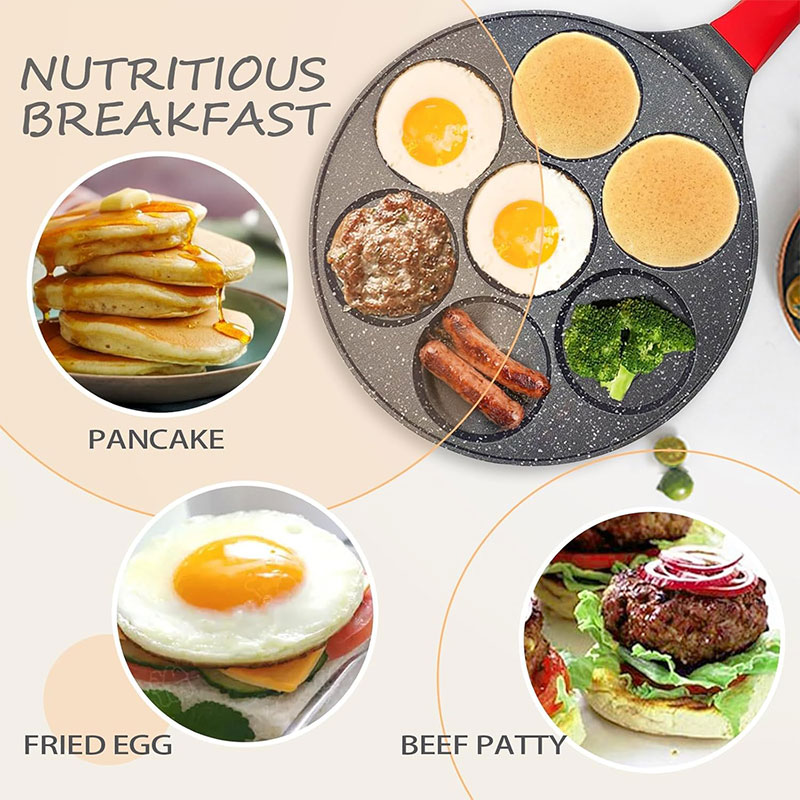 7컵 오믈렛 미니 팬케이크 쿠커 팬 아침식사 논스틱 팬 - Mini Pancake Griddle 리뷰 및 가격