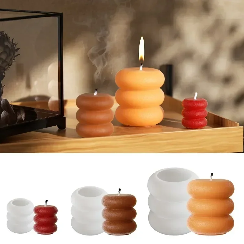 새로운 제품 폭발적인 인기 3D 창의적인 쌓아 올린 원 - Donut Mold Silicone 리뷰 및 가격