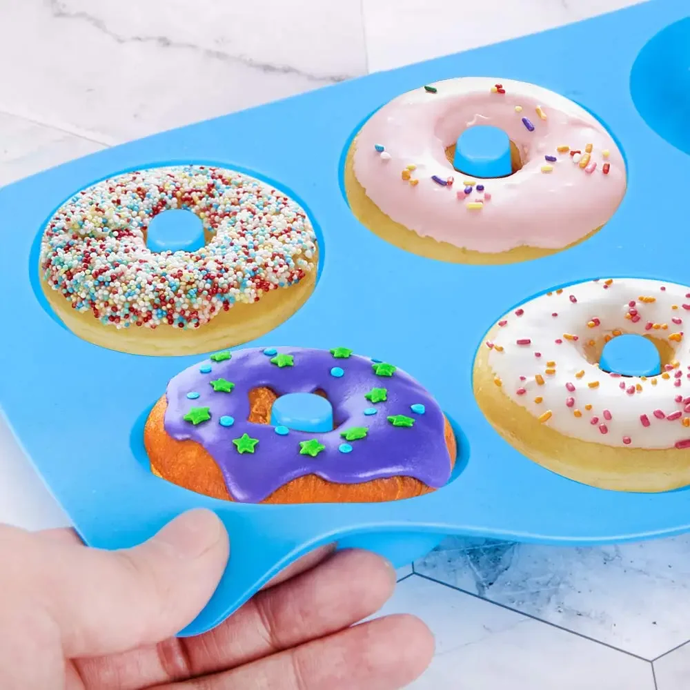 1/2pcs 실리콘 머핀 도넛 금형 6 구멍 베이킹 금 - Donut Mold Silicone 리뷰 및 가격