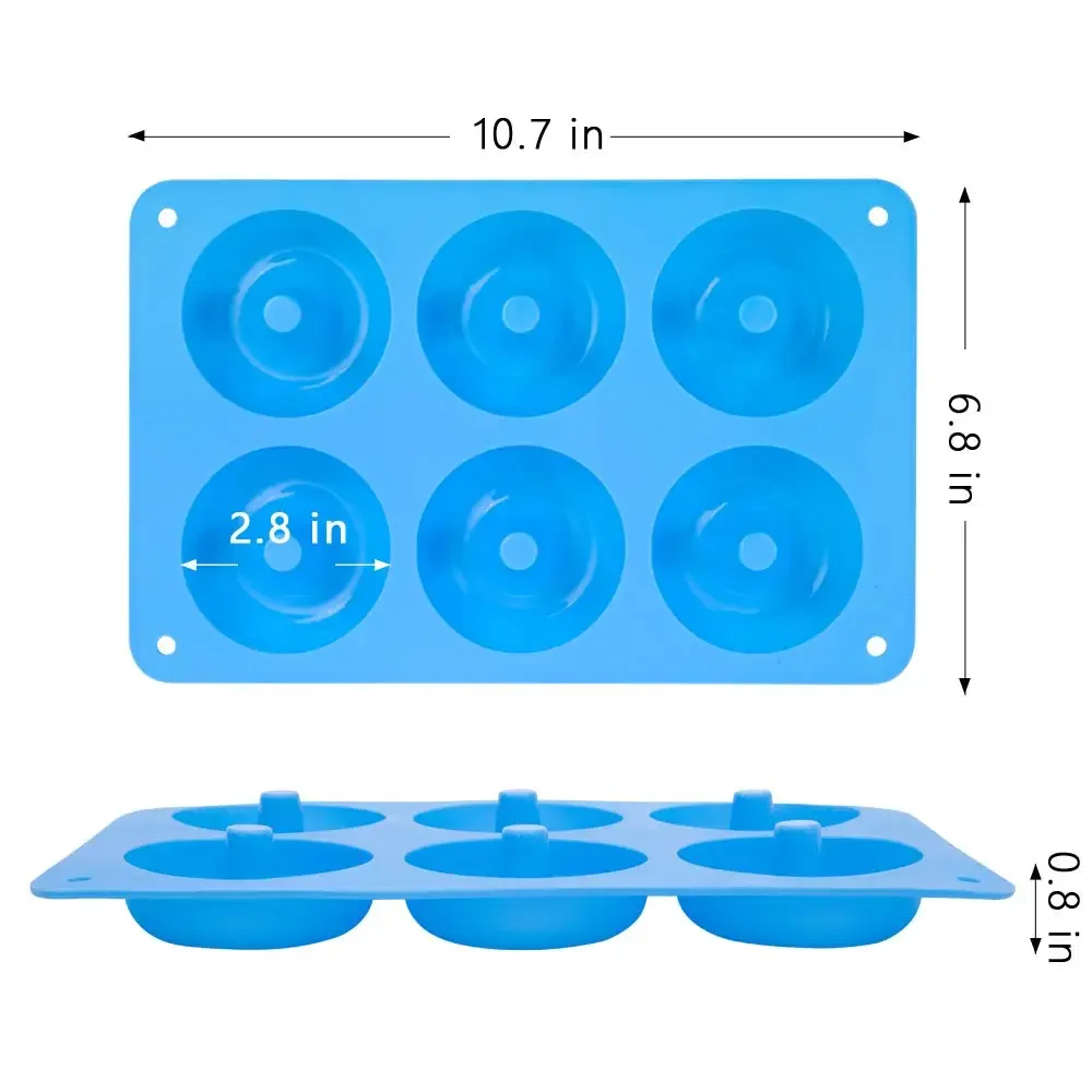 1/2pcs 실리콘 머핀 도넛 금형 6 구멍 베이킹 금 - Donut Mold Silicone 리뷰 및 가격