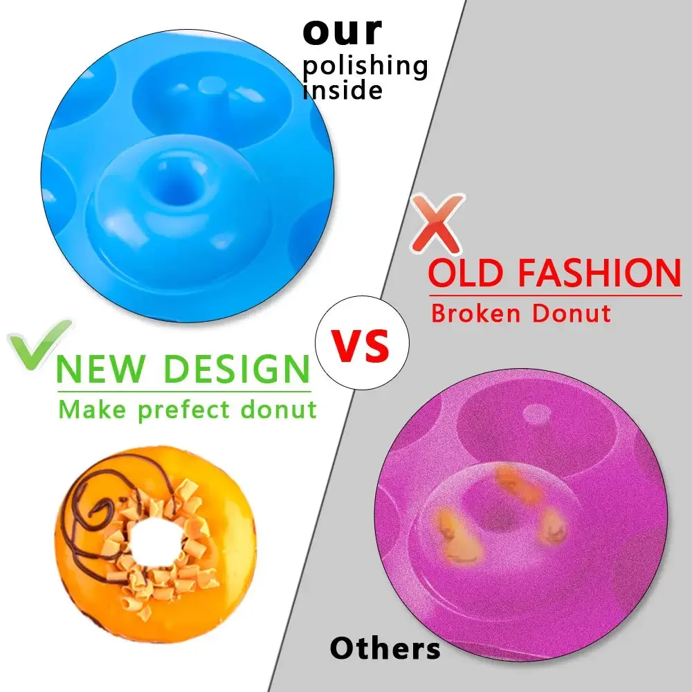 1/2pcs 실리콘 머핀 도넛 금형 6 구멍 베이킹 금 - Donut Mold Silicone 리뷰 및 가격