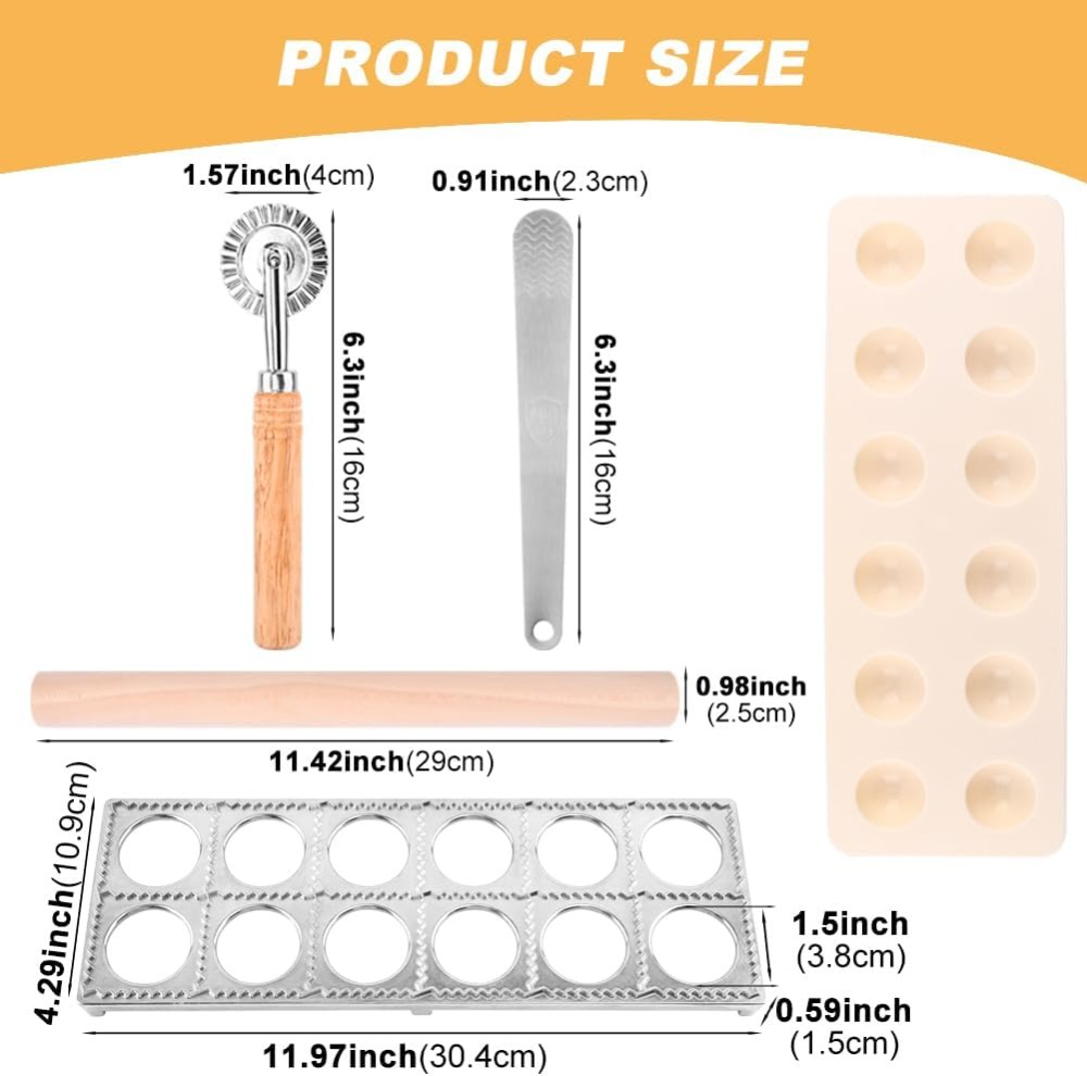 12구 라비올리 프레스 몰드 세트 (파스타 커터 스탬프 - Dumpling Press Set 리뷰 및 가격