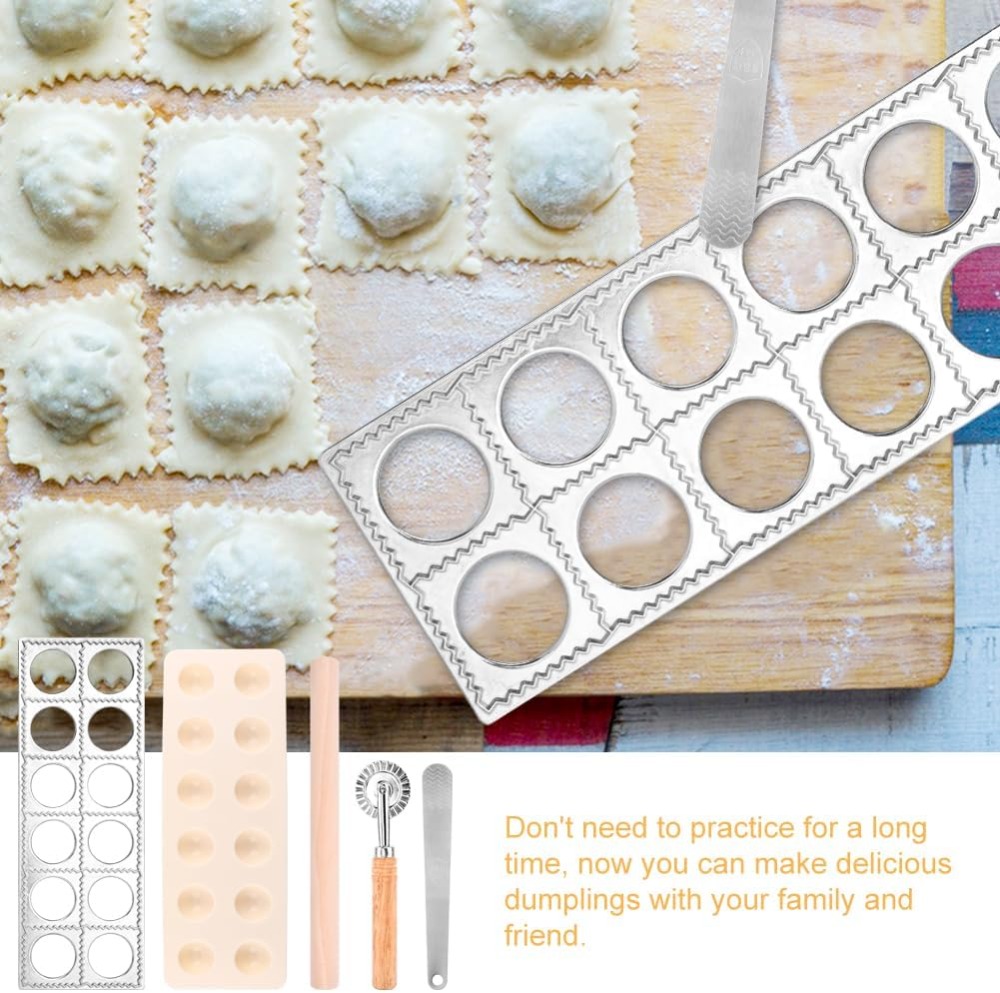 12구 라비올리 프레스 몰드 세트 (파스타 커터 스탬프 - Dumpling Press Set 리뷰 및 가격