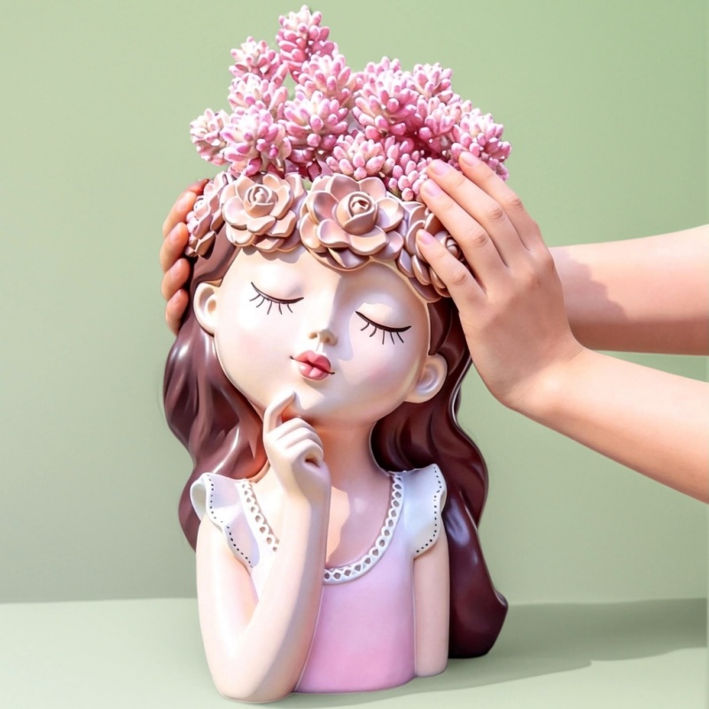 대형 요정 소녀 화분 실리콘 몰드, 선인장 및 다육식물 - Potsticker Mold 리뷰 및 가격