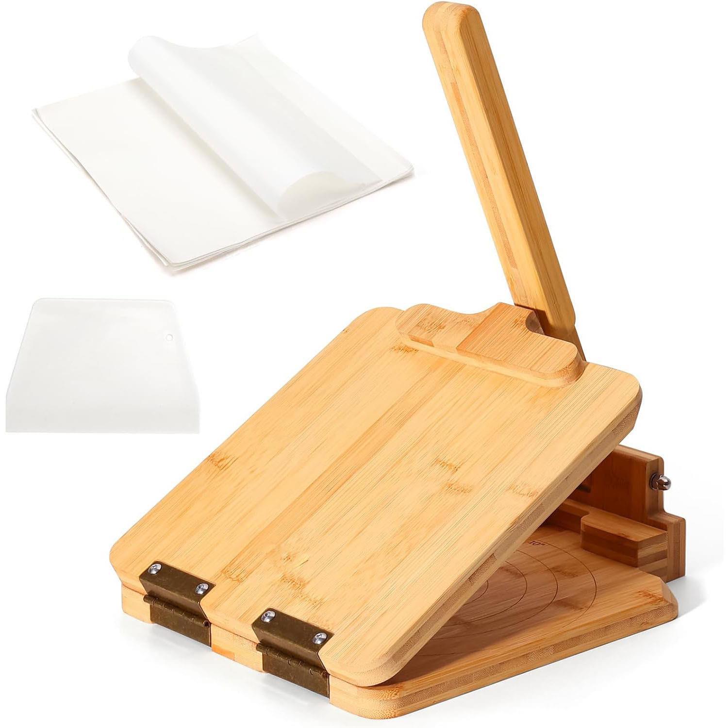 대나무와 나무로 만든 인기 판매 상품인 만두피 제조기 - Dumpling Press Set 리뷰 및 가격