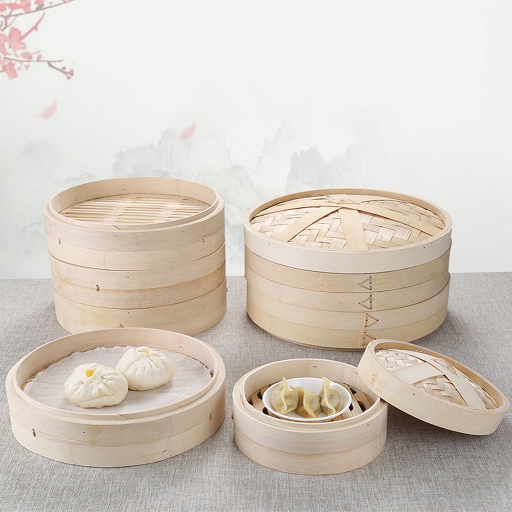 핸들 스팀 바구니는 맛있는 바오 빵을 만듭니다. 주방  - Bao Steamer Bamboo 리뷰 및 가격