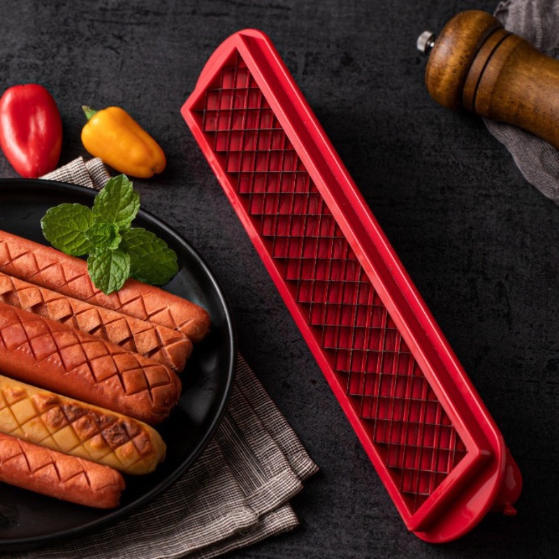 새로운 스테인레스 스틸 다기능 핫도그 슬라이서, 소시지 - Hot Dog Press 리뷰 및 가격