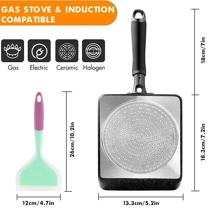 일본식 오믈렛 팬/타마고야키 팬, 붙지 않는 직사각형  - Egg Waffle Pan 리뷰 및 가격