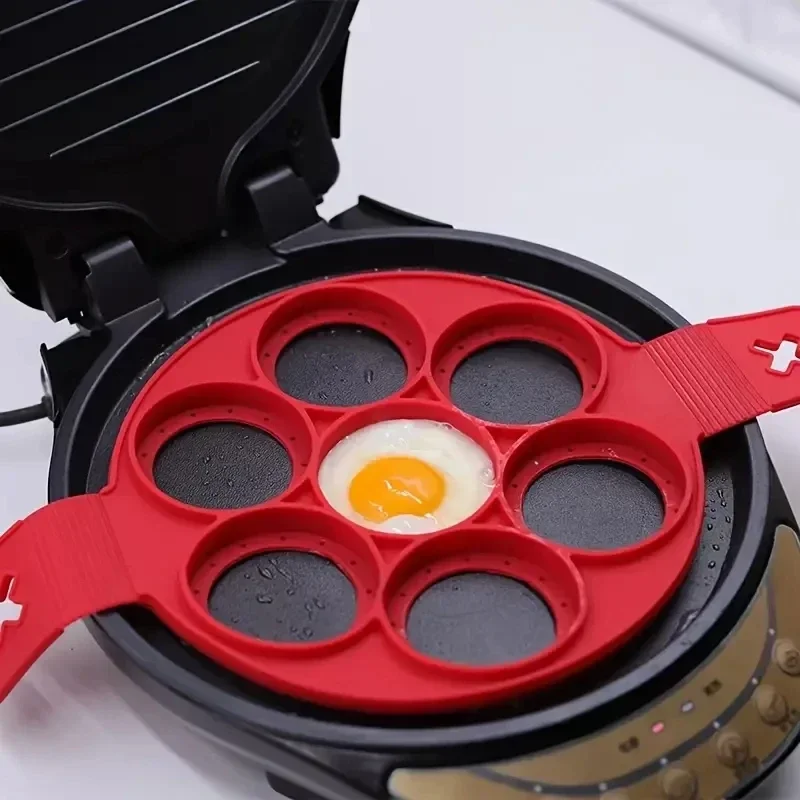 실리콘 7홀 원형 프라이팬 아침 팬케이크 금형 DIY  - Egg Waffle Pan 리뷰 및 가격