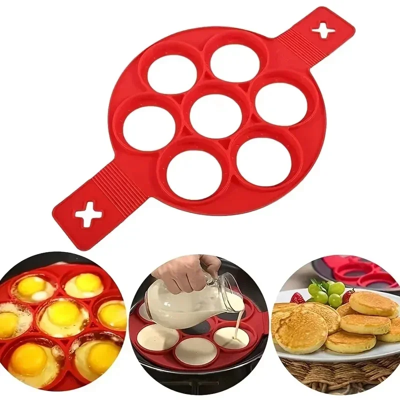 실리콘 7홀 원형 프라이팬 아침 팬케이크 금형 DIY  - Egg Waffle Pan 리뷰 및 가격