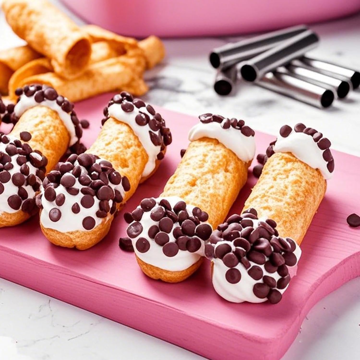 10/20PCS 칸놀리 튜브, 식품 등급 스테인레스 스 - Danish Pancake Pan 리뷰 및 가격