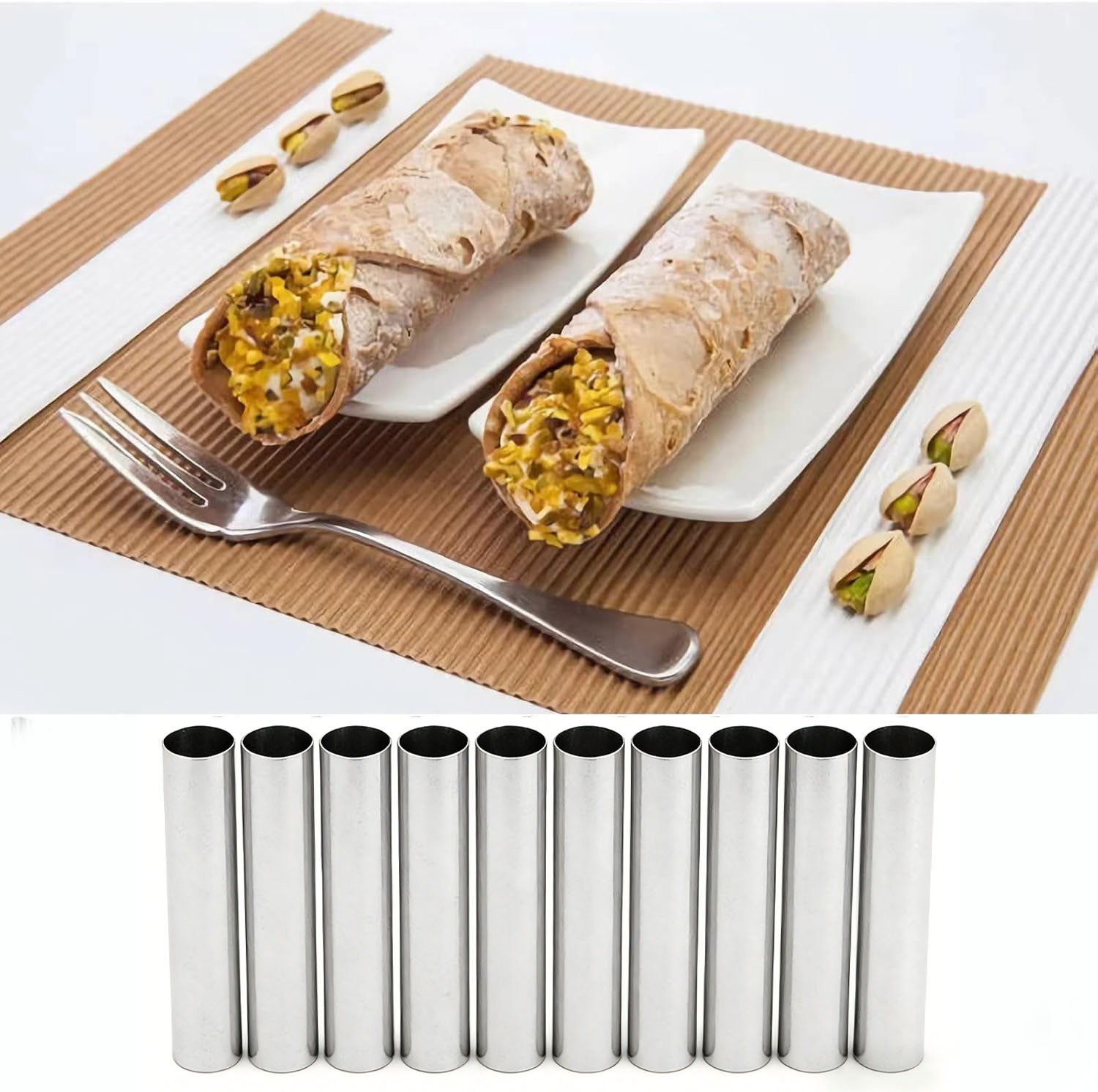 10/20PCS 칸놀리 튜브, 식품 등급 스테인레스 스 - Danish Pancake Pan 리뷰 및 가격