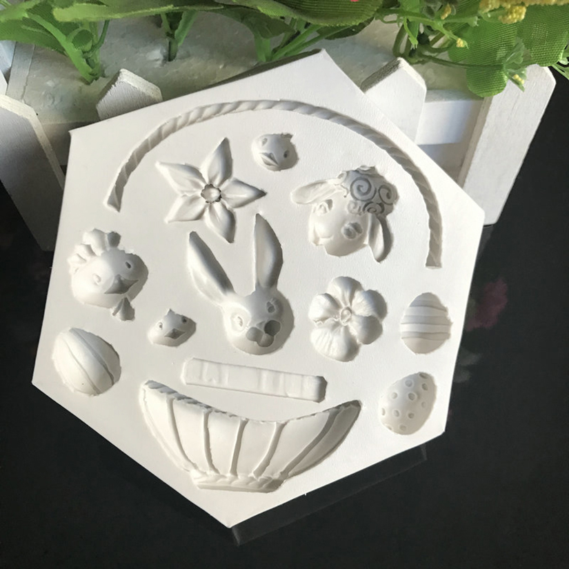 부활절 토끼 실리콘 몰드 퐁당 케이크 장식 도구 캔디  - Bunny Cake Mold 리뷰 및 가격