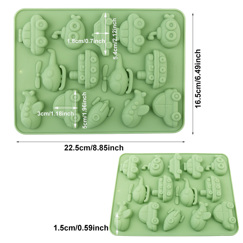 자동차, 비행기, 기타 차량 모양의 실리콘 캔디 몰드, - Bunny Cake Mold 리뷰 및 가격