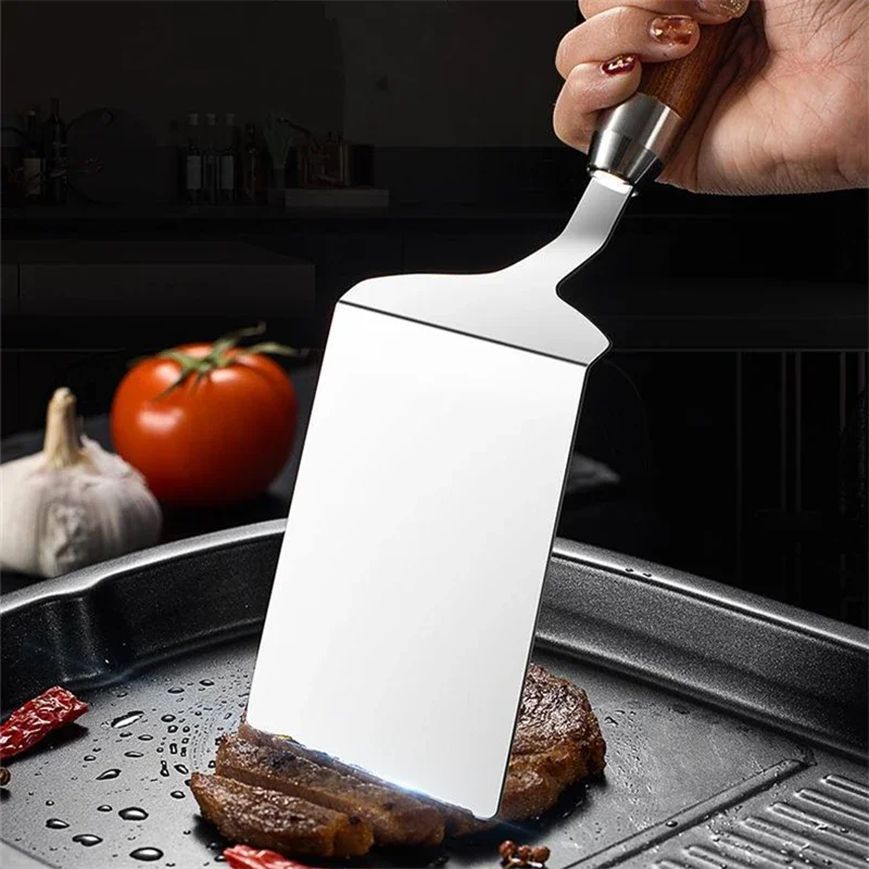 스테인레스 스틸 스퀘어 헤드 스테이크 요리 주걱 피자  - Okonomiyaki Spatula 리뷰 및 가격
